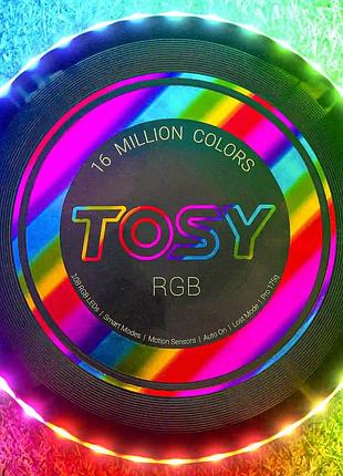 Фрісбі tosy flying disc rgb (108 світлодіодів)