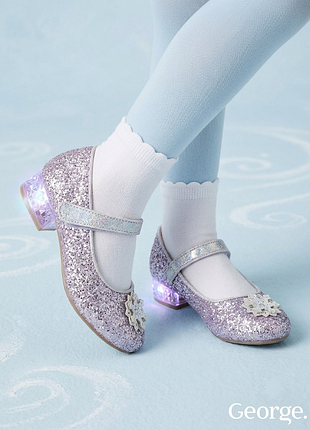 Сяючі туфлі принцеси ельзи disney frozen від george | р. 32 (устілка 20.5 см)
