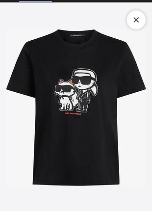 Karl lagerfeld футболка жіноча бавовняна ikon sketch
