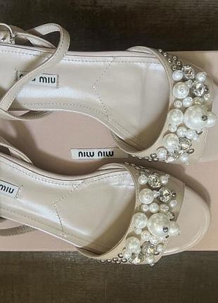 Босоніжки брендові miu miu оригінал