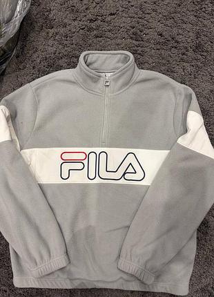Брендовое худи / свитшот fila с логотипом