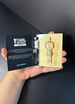 Karl lagerfeld karl ikonik absolu parfum pour femme — 2 мл  🆕 новинка 2026 року пробник семпл