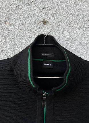 Шерстяная черная кофта hugo boss 2