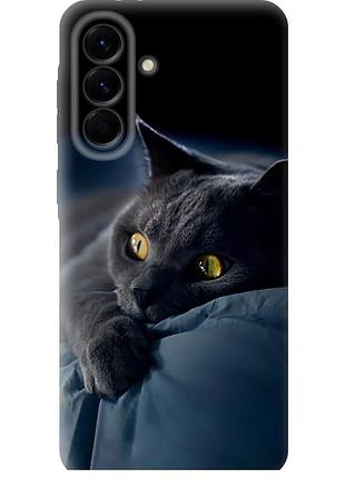 Чехол силиконовый на телефон samsung galaxy a56 дымчатый кот "825u-3882-58250"
