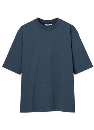 Футболка оверсайз uniqlo u airism cotton crew neck t-shirt