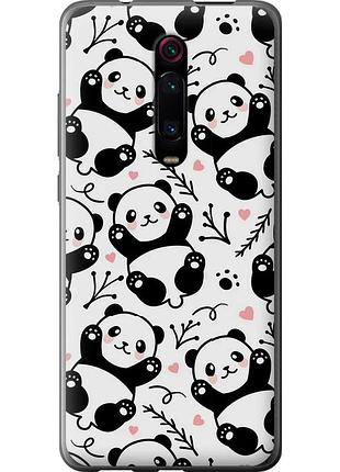 Чохол силіконовий на телефон xiaomi redmi k20 pro панди "4318u-1816-58250"