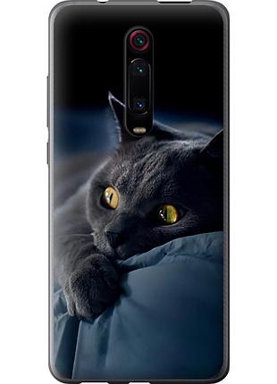 Чохол силіконовий на телефон xiaomi redmi k20 pro димчастий кіт "825u-1816-58250"