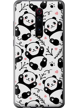 Чохол силіконовий на телефон xiaomi redmi k20 панди "4318u-1817-58250"