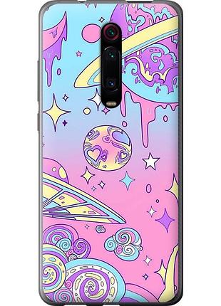 Чохол силіконовий на телефон xiaomi redmi k20 pro рожева галактика "4146u-1816-58250"