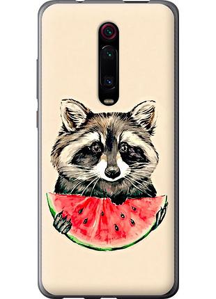 Чохол силіконовий на телефон xiaomi redmi k20 pro єнотик з кавуном "4605u-1816-58250"