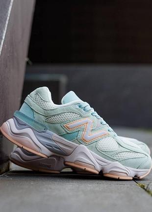 Кроссовки new balance 9060 mint grey orange nd