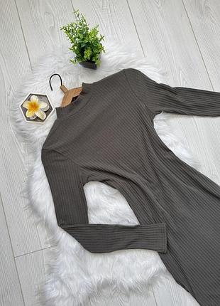 Стильна трикотажна міні-сукня в рубчик new look ✅ by mariiahuts.clothes 🤎
