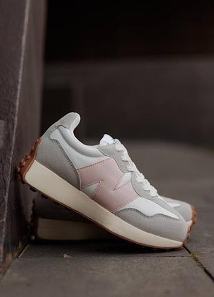 Кроссовки new balance 327 grey pink nd