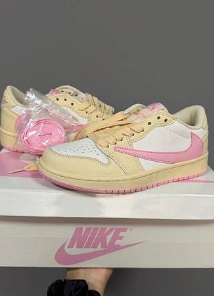 Nike air jordan 1 x travis scott
butter cream / pink