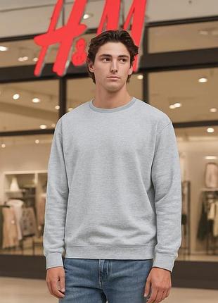 Світшот унісекс h&m сірий xl бавовна/поліестер/віскоза розмір l- xl