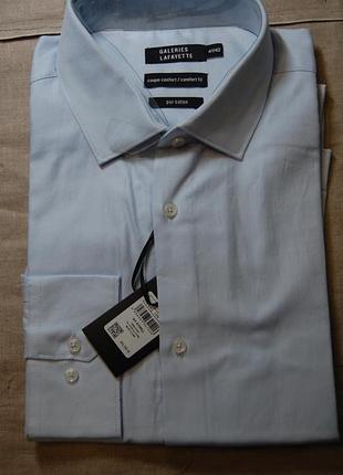 Нова блактина сорочка galerie lafayette paris | 41/42 coupe confort (xl) | франція