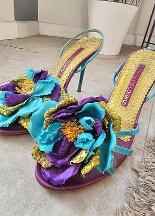 Босоножки gianmarco lorenzi кожа питона 38