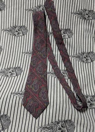 Чоловіча шовкова краватка duesi firenze 100% silk made in italy пейслі