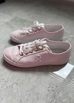 Кеди tommy hilfiger essential seersucker рожеві, 36