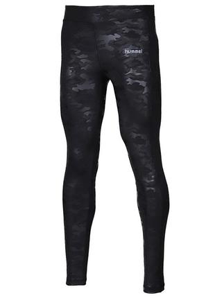 Жіночі легінси hummel londa tight камуфляж чорні, розмір m