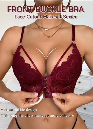 Застібка спереду 🌹 мереживний бралет m 👙 бюстгальтер з застібкою спереду ✨ бралетт топ♥️ розмір м