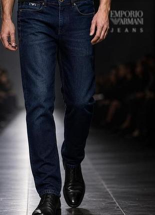 Джинсы мужские emporio armani темно-синие m хлопок