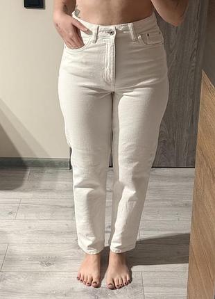 Джинси zara білі сірі 34 розмір