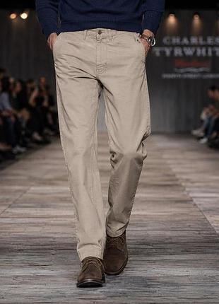 Чоловічі джинси charles tyrwhitt бежеві, розмір m (30w/30l), бавовна/еластан