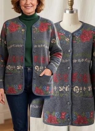 Винтажный шерстяной кардиган fort &amp; madox /италия /, m,l