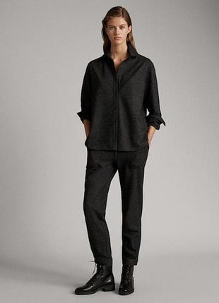 Сорочка сіра massimo dutti m 38 (6877644801)