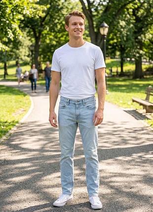 Класичні чоловічі джинси levi's 510™ — ідеальний світлий денім! m