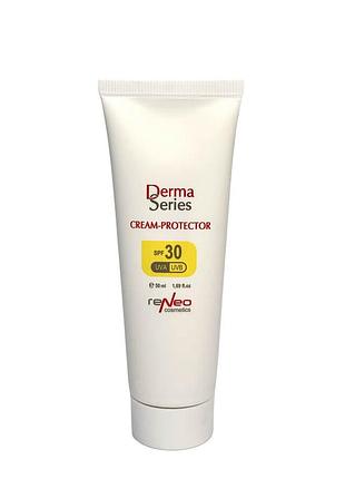 Сонцезахисний крем протектор спф30 derma series cream protector spf30 50мл