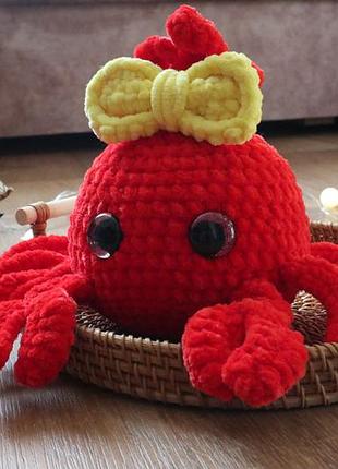 Крабик мягкая игрушка ручной работы