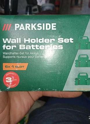 Настенный держатель parkside для аккумулятора беспроводного электроинструмента 20 в 2 ач / 4 ач