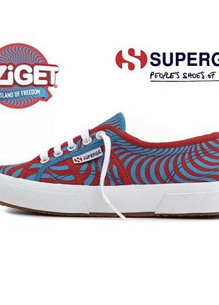 Яскраві барвисті кеди на платформі superga унісекс sziget