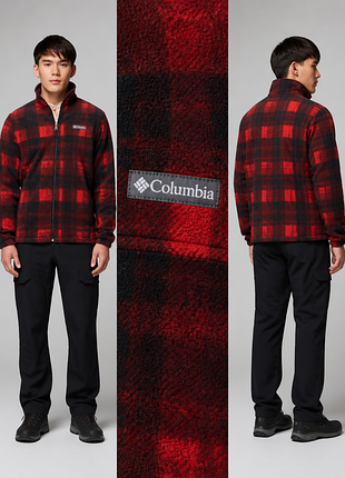 Флиска columbia steens mountain printed jacket / коламиния мужская флисовая куртка xl