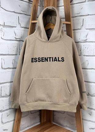 Худі чоловіче essential fear of god бежевий розмір хл