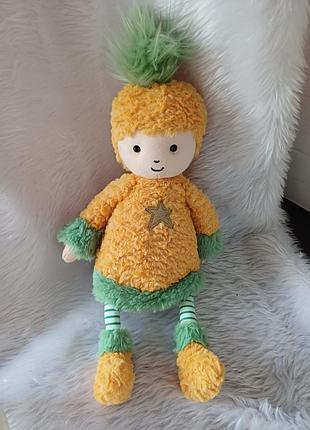 Мягкая игрушка кукла веселый ананас perky pineapple top от jellycat