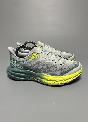 Трейлові бігові кросівки на широку стопу hoka one one speedgoat 5 wide оригінал 1123160 mtll
