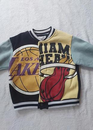 Куртка-бомбер от zara nba на 2-3 года