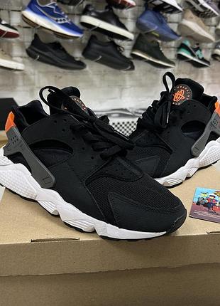 Чоловічі кросівки nike air huarache оригінал чорні сітка для тренувань залу бігу легкі повсякденні спортивні якісні на осінь бу 42-42.5 р мʼякі