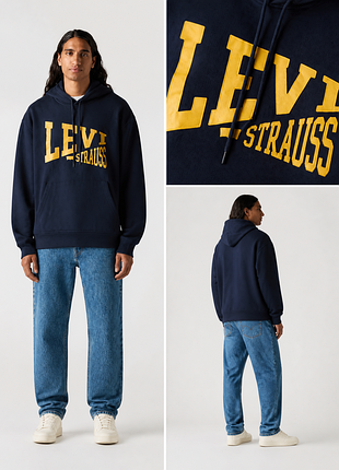Худи levi’s relaxed graphic hoodie / худи левис графическое оверсайз | оригинал | m, l, xl