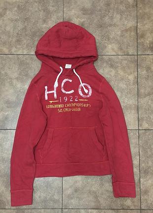 Червоне худі толстовка hollister california hco s y2k скейтборд