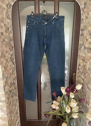 Чоловічі джинси класичні прямі сині denim джинсові штани