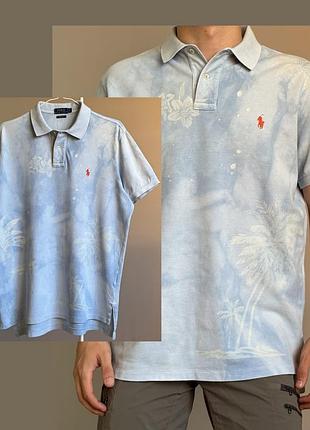 Футболка поло polo ralph lauren floral hawaii print