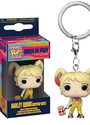 Брелок funko pocket pop! «хищные птицы» (birds of prey) — харли квинн с молотом