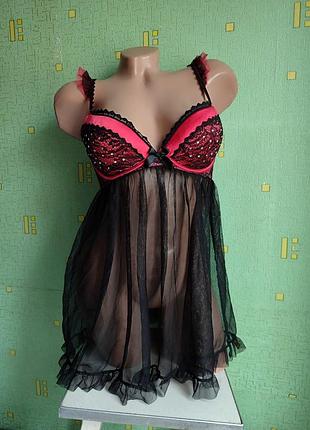 Звабливий пеньюар пенюар ann summers uk 12 eu38 зваблива сукня