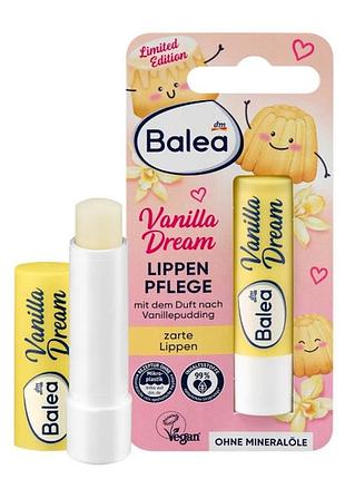Бальзам для губ "ванальная мечта" balea vanilla dream lip balm