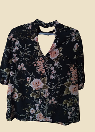 Женская блуза с вырезом «чокер» от бренда papaya u9 14 / eur 42 (l/xl).