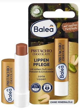 Бальзам для губ фісташковий шоколад balea pistachio chocolate